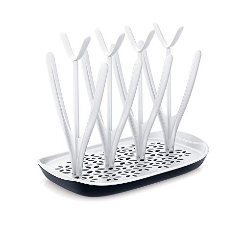 Lavavajillas Philips Avent Long Spike Drenaje para 8 botellas, blanco y negro